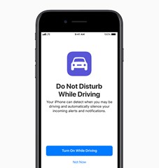 Apple's Do Not Disturb While Driving mode on iOS 11