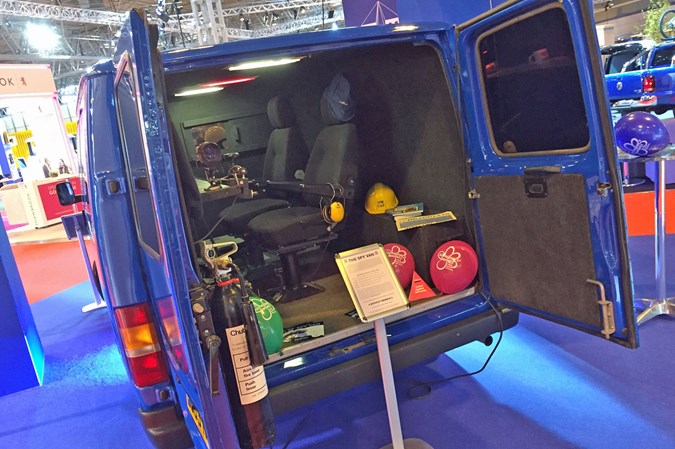 Inside the Ford Transit spy van