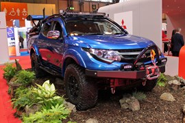 Mitsubishi at the CV Show 2017 - Top Gear L200 Desert Warrior front