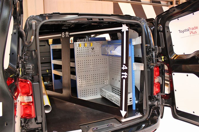 Toyota Proace racking kit at the CV Show 2017