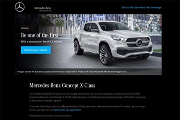 Mercedes-Benz X-Class special reservation service - full details