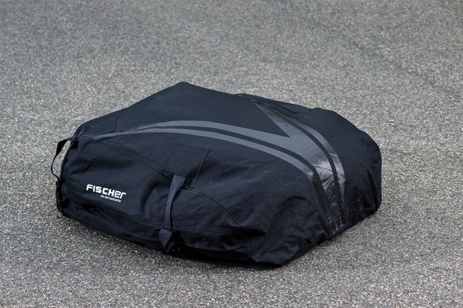 Fischer 12600 roof bag on tarmac
