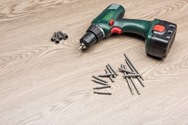 Green cordless power drill