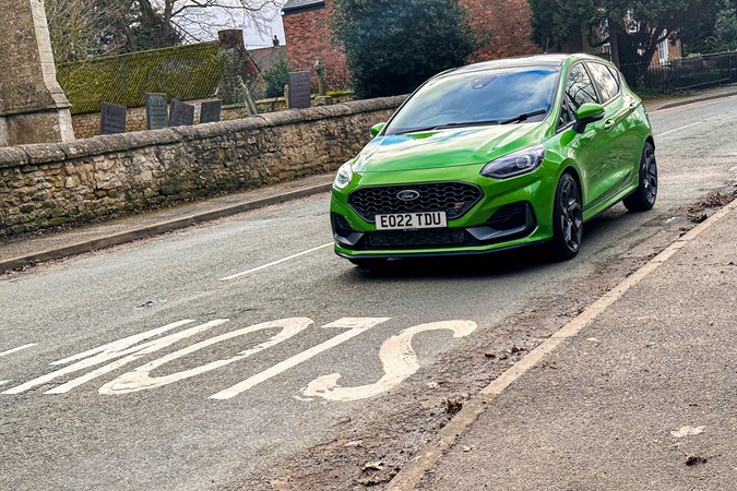 2022 Ford Fiesta long-term test, Mean Green, on road