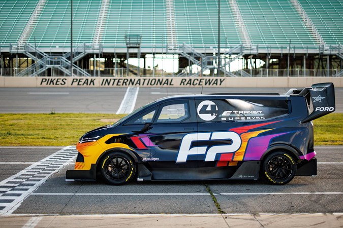 Ford SuperVan 4.2 on the Pikes Peak start line.