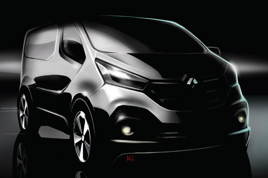 This sketch by Renault designer Kihyun Jung previews the all-new 2014 Renault Trafic