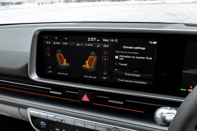 Hyundai Ioniq 6 infotainment touchscreen