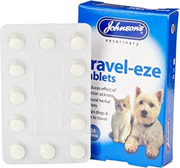 travel sickness dog tablets