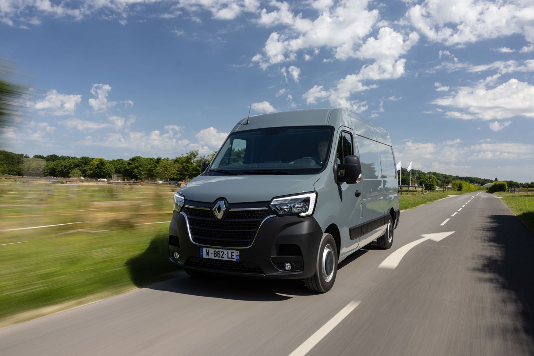 Renault Master E-Tech on the road