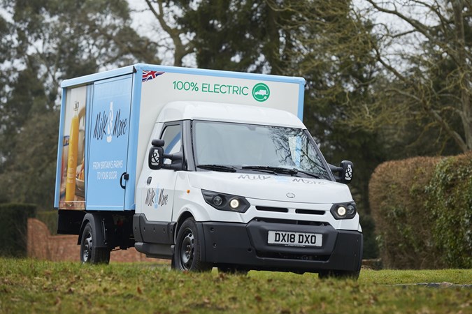 StreetScooter electric van from Milk & More fleet - front view