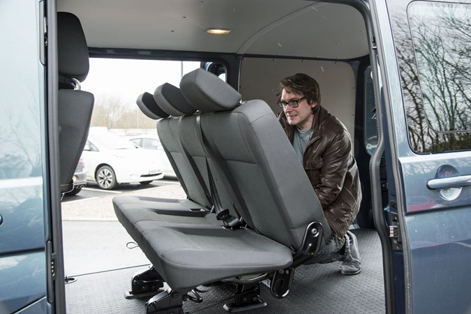 VW Transporter T6 TSI long-term test review - removing the rear seats stage one
