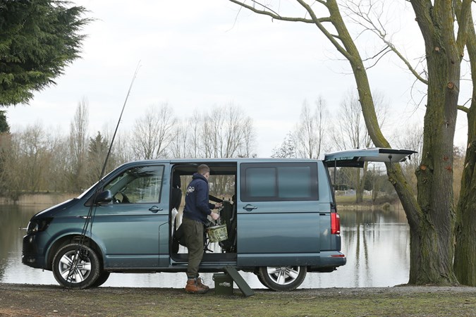 VW Transporter T6 TSI long-term test review - Carpfeed / Angling Times fishing test side view