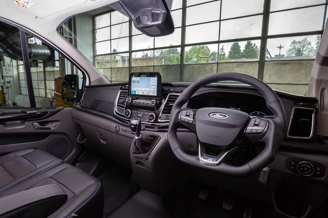 2018 Ford Transit Custom MS-RT - steering wheel and cab interior
