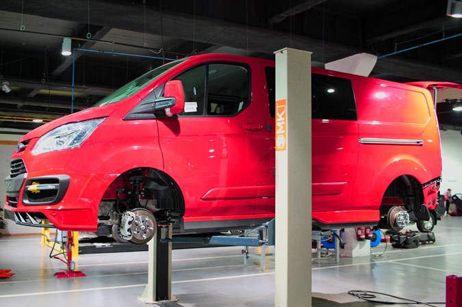 Ford Transit Custom MS-RT review - in build on factory floor