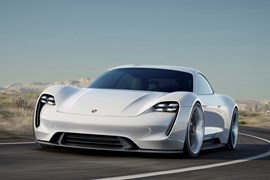 Porsche Mission E front dynamic