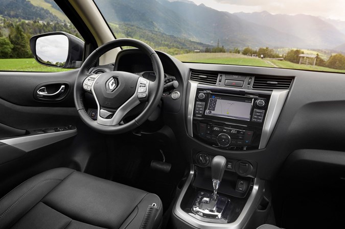 Renault Alaskan pickup review - cab interior, dashboard, automatic gearbox