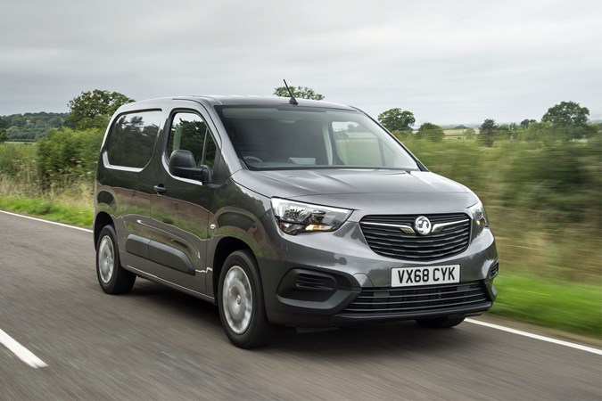 2018 Vauxhall Combo driving in the UK - front view