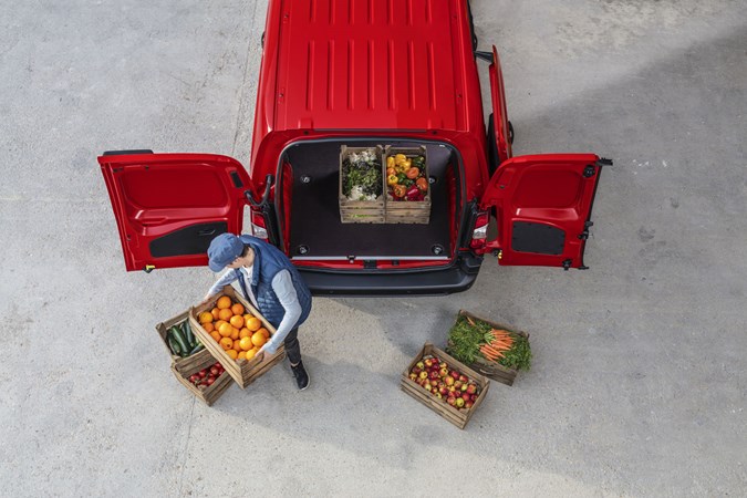 2018 Citroen Berlingo van - top view, loading rear, red
