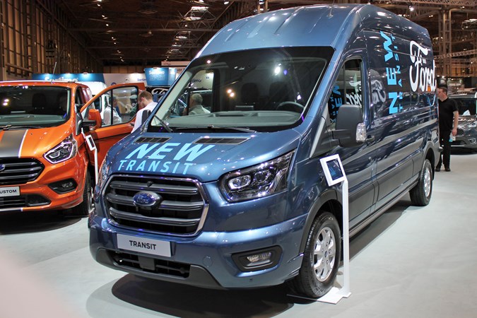 Ford Transit 2019 facelift at the CV Show 2019 - front view