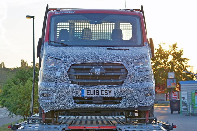 2019 Ford Transit facelift, spy shot, front view