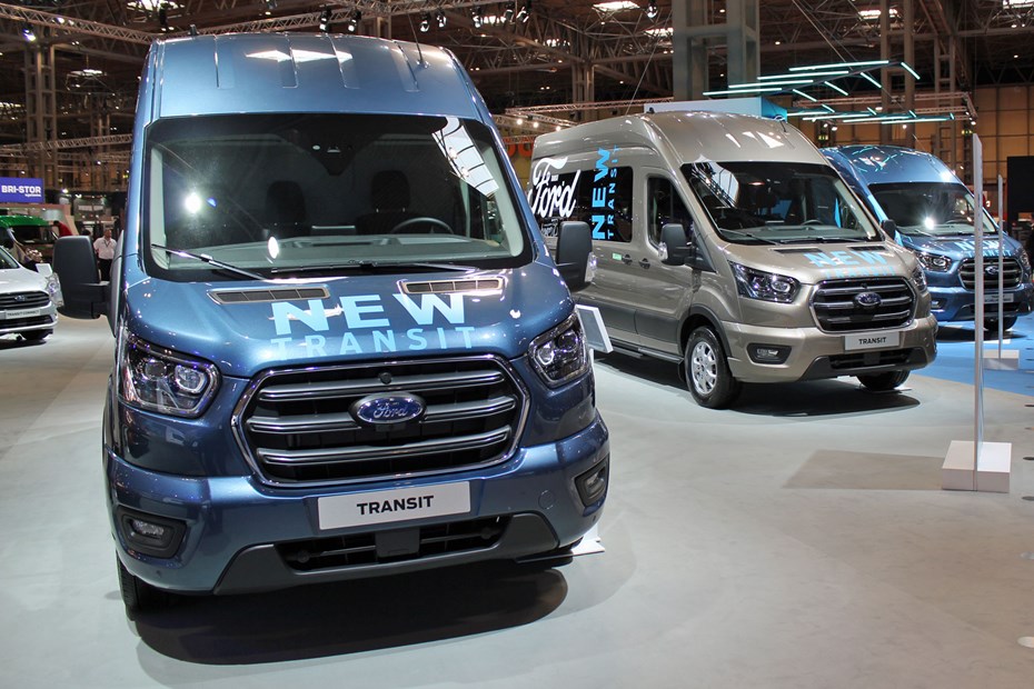 Ford Transit 2019 facelift at the CV Show