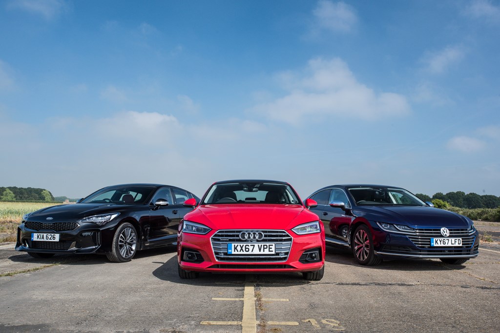 Kia Stinger vs Audi A5 Sportback vs VW Arteon