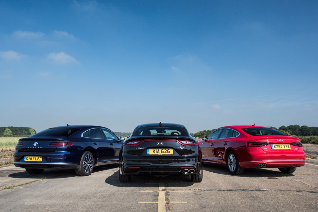 Kia Stinger vs Audi A5 Sportback vs VW Arteon