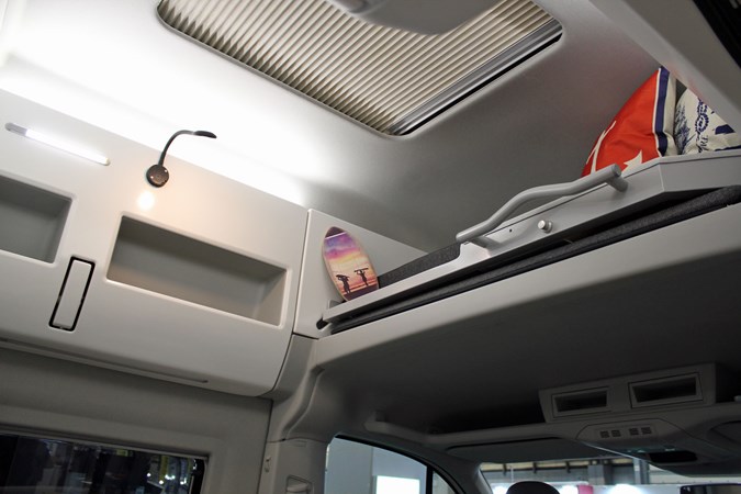 VW Grand California campervan makes UK debut at CCM Show 2019 - optional upper bunk bed in 600 model