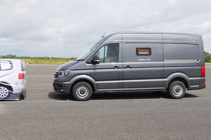 VW Crafter AEB system testing with Thatcham