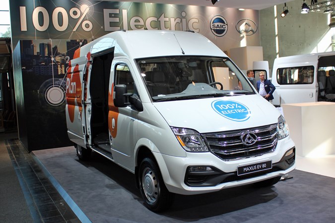 Revised LDV EV80 electric van at the IAA 2018