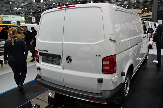 VW Transporter mild hybrid at the IAA rear view