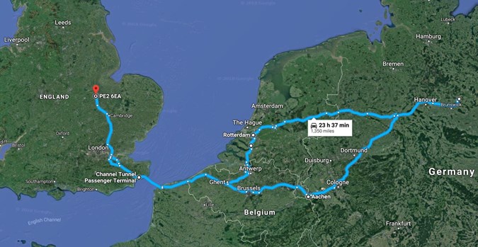 Our route around Europe in the VW Amarok