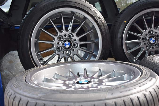 The BMW wheels complete with tyres was an easy job for our VW Amarok