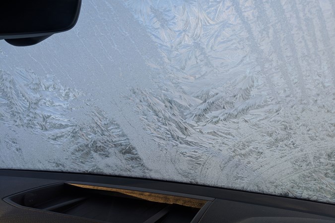 VW Amarok long-term test review - iced-up windscreen