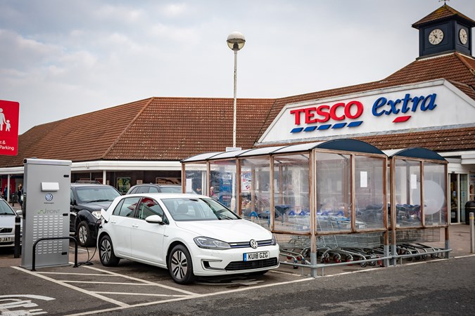 Pod Point charging at Tesco