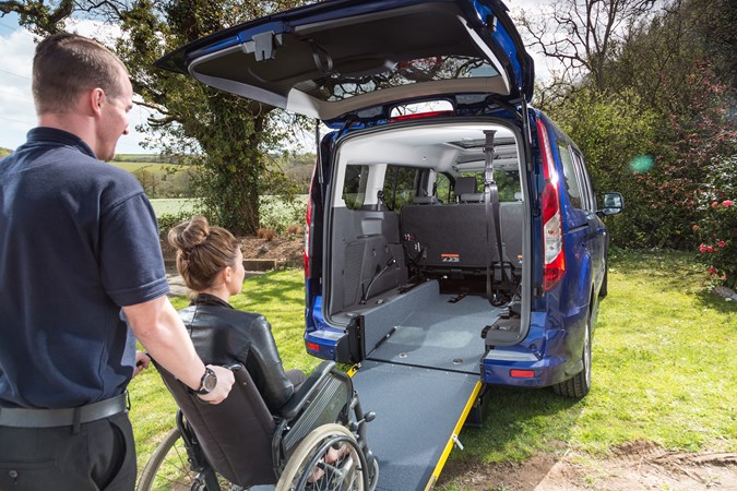 GM Coachwork adapted Ford Transit Connect with wheelchair ramp