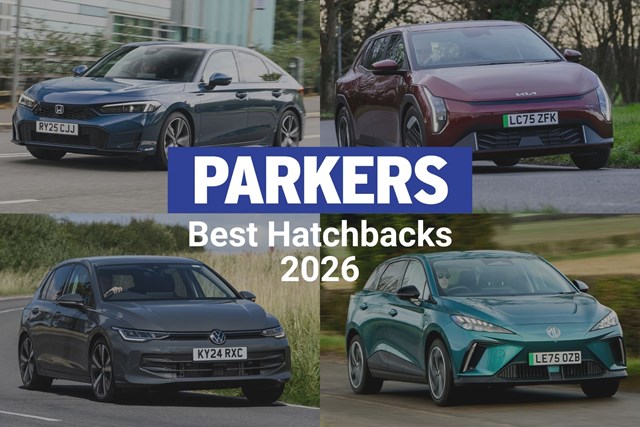A selection of 2026 hatchbacks highlighting compact size, practicality, and suitability for long-distance trips