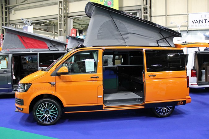 Hillside VW T6 campervan - orange