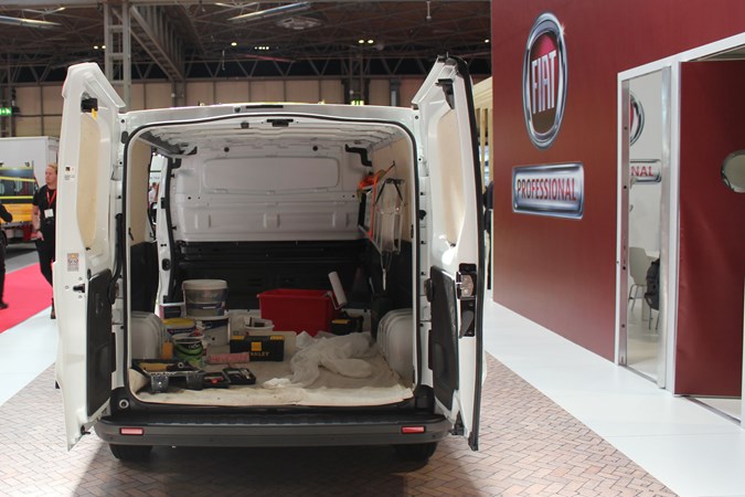 Fiat Talento decorators van on display at the CV Show 2019