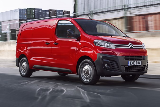 2019 Citroen Dispatch - red, front view, driving