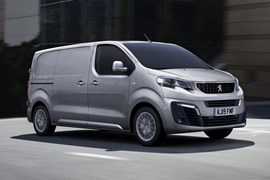 2019 Peugeot Expert now meets Euro 6D Temp emissions regulations - front view, silver, driving