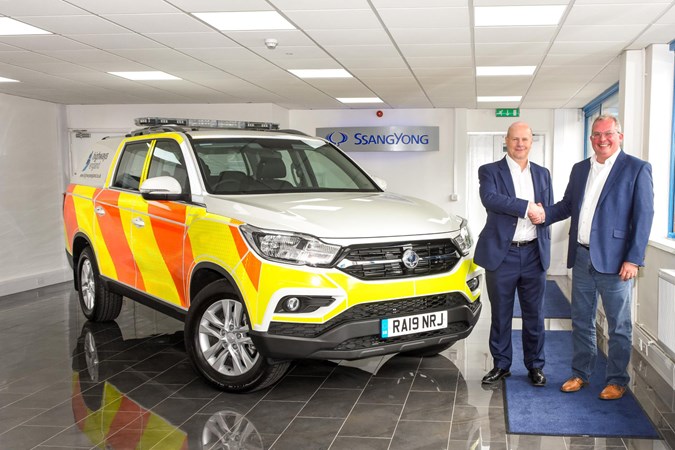 Highways England: One of 32 SsangYong Mussos joining the fleet in 2019