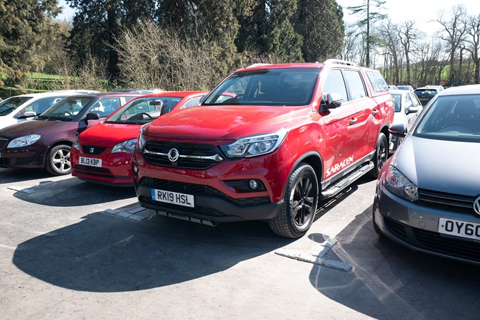 2019 SsangYong Musso in a car park