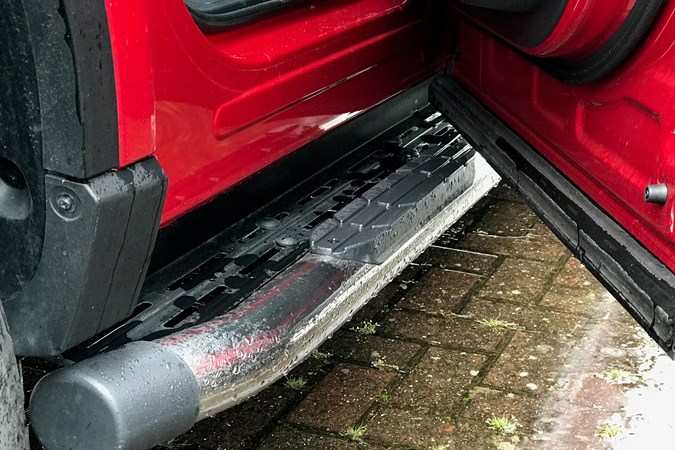 2019 SsangYong Musso door steps and sills protected by door