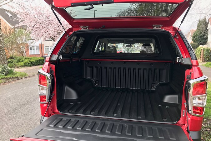 2019 SsangYong Musso with hardtop and tailgate open