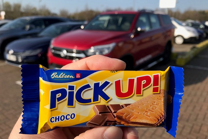 A pick-up snack bar with the SsangYong Musso pickup, 2019