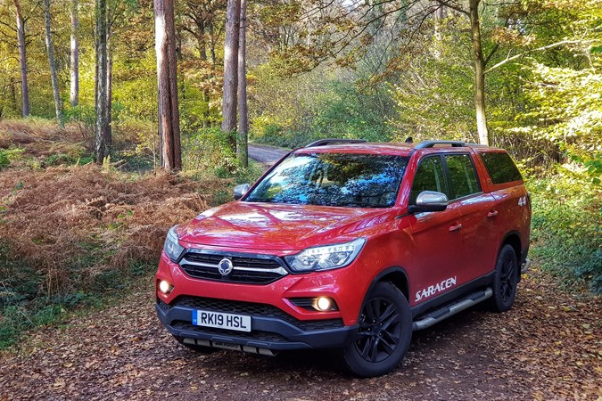 Ssangyong Musso in a beautiful forest setting