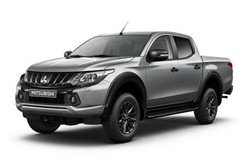 Mitsubishi L200 Challenger special edition pickup - front view, grey, white background