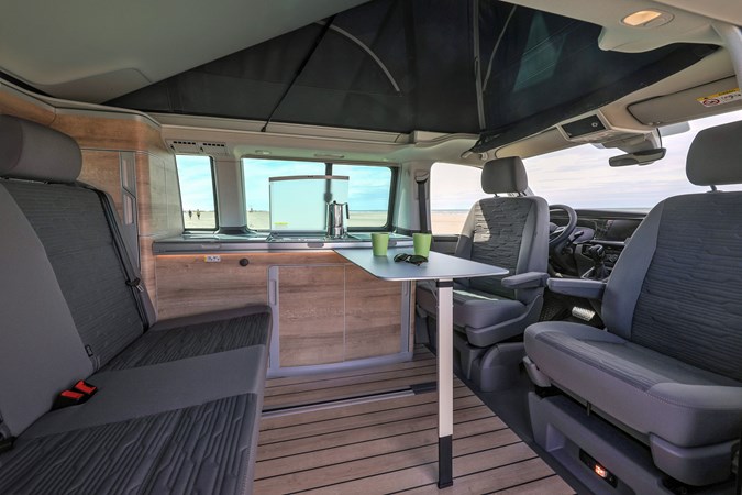 VW California T6.1 campervan - 2019, 2020, interior lounge area