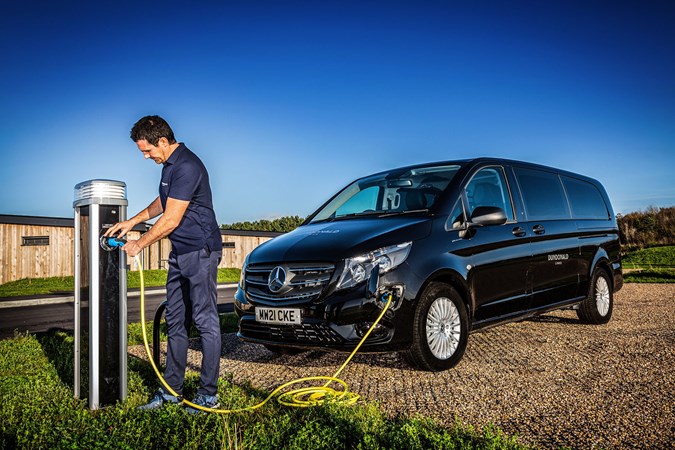 Mercedes-Benz e-Vito charging